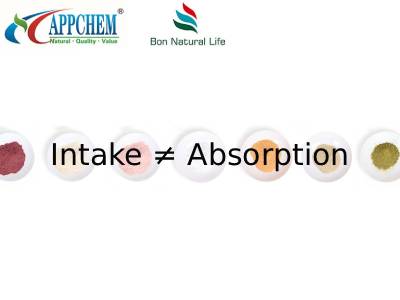 intake≠absorption intake≠absorption